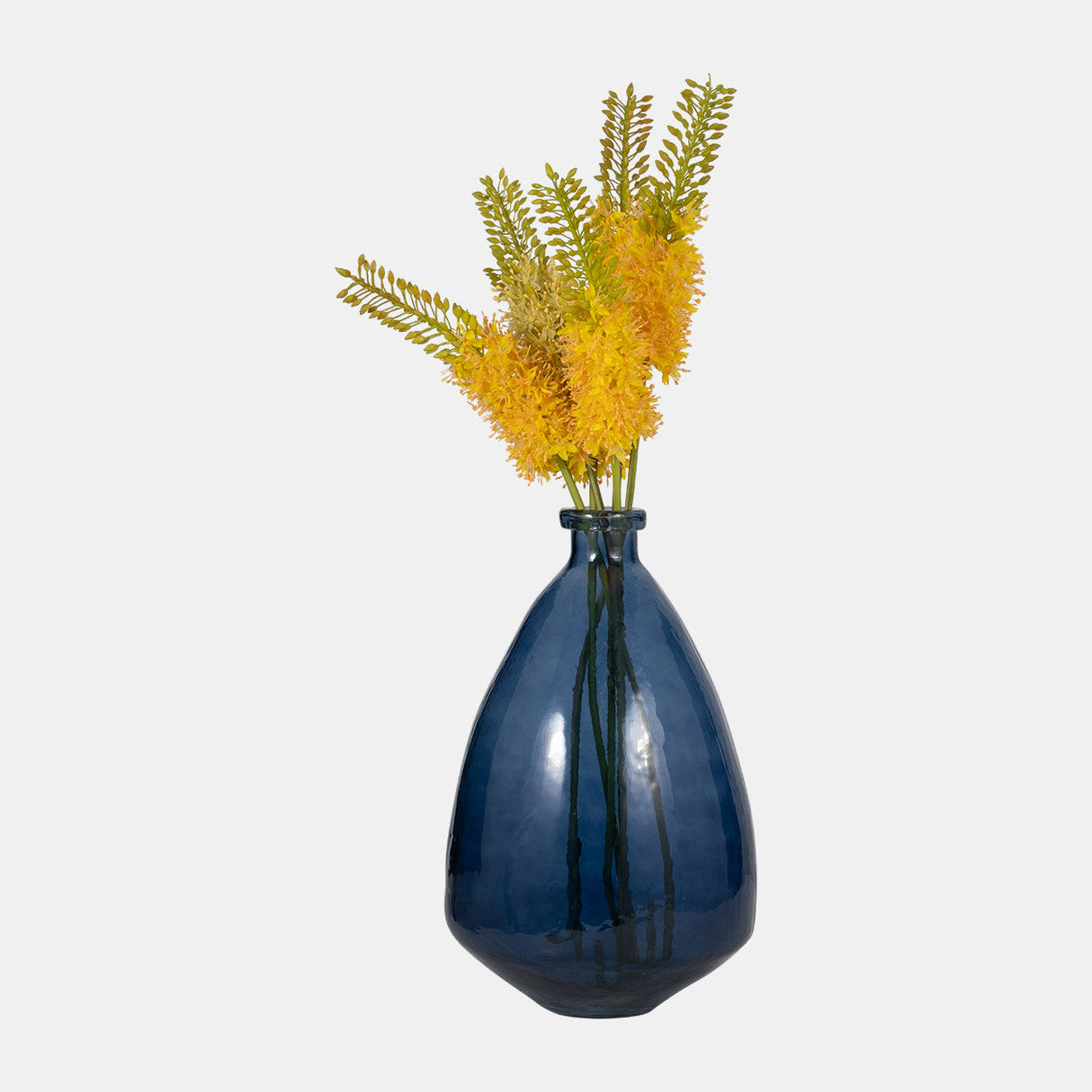 Glass, 19" Balloon Vase, Blue