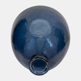 Glass, 19" Balloon Vase, Blue