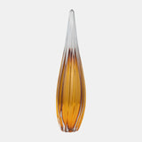 Glass, 19" Paperweight Amber