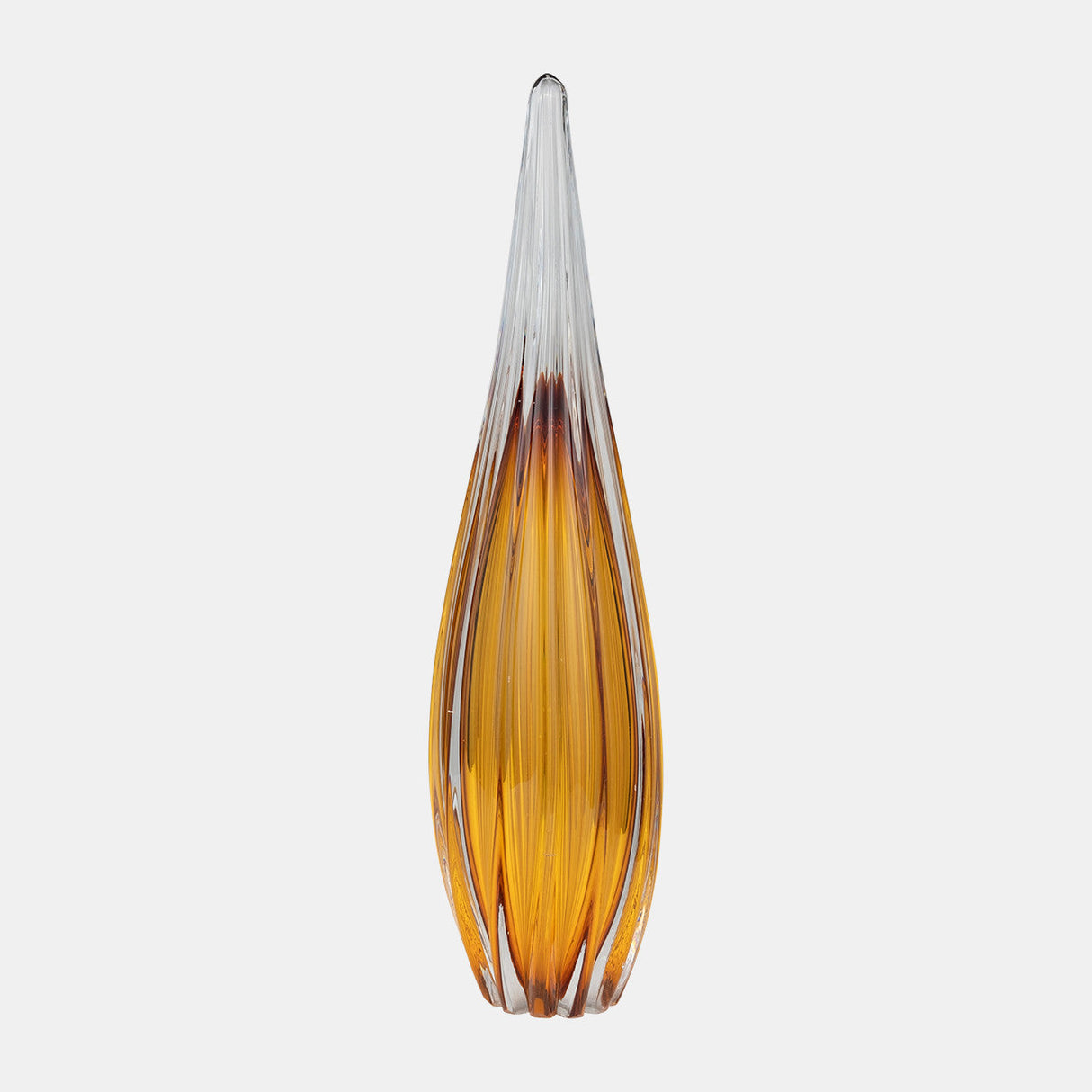 Glass, 19" Paperweight Amber