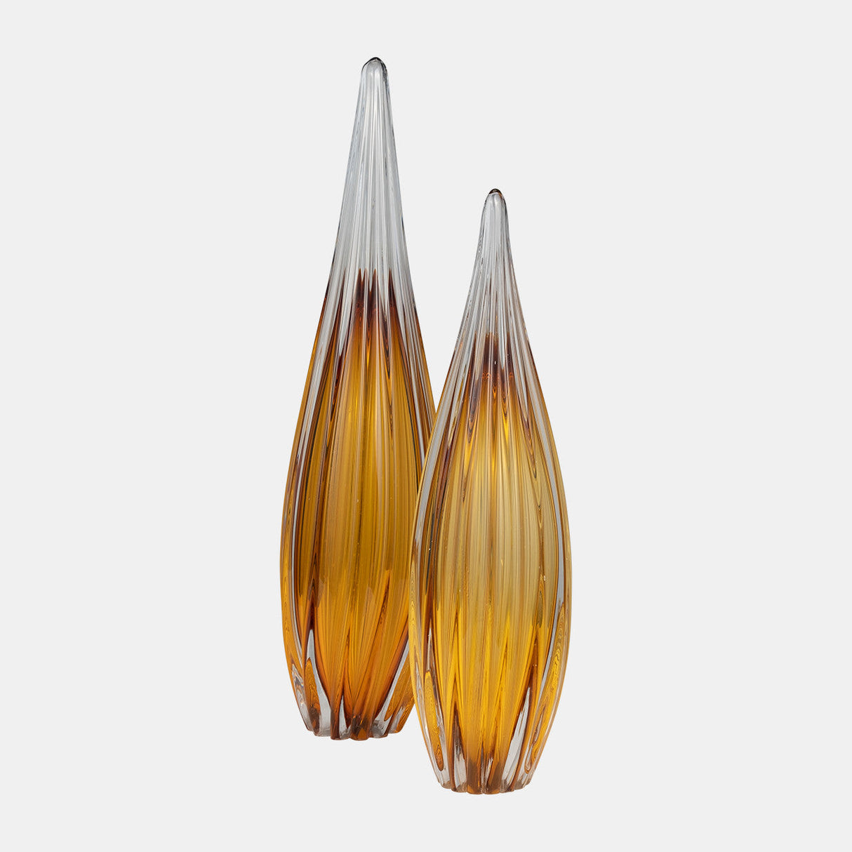 Glass, 19" Paperweight Amber