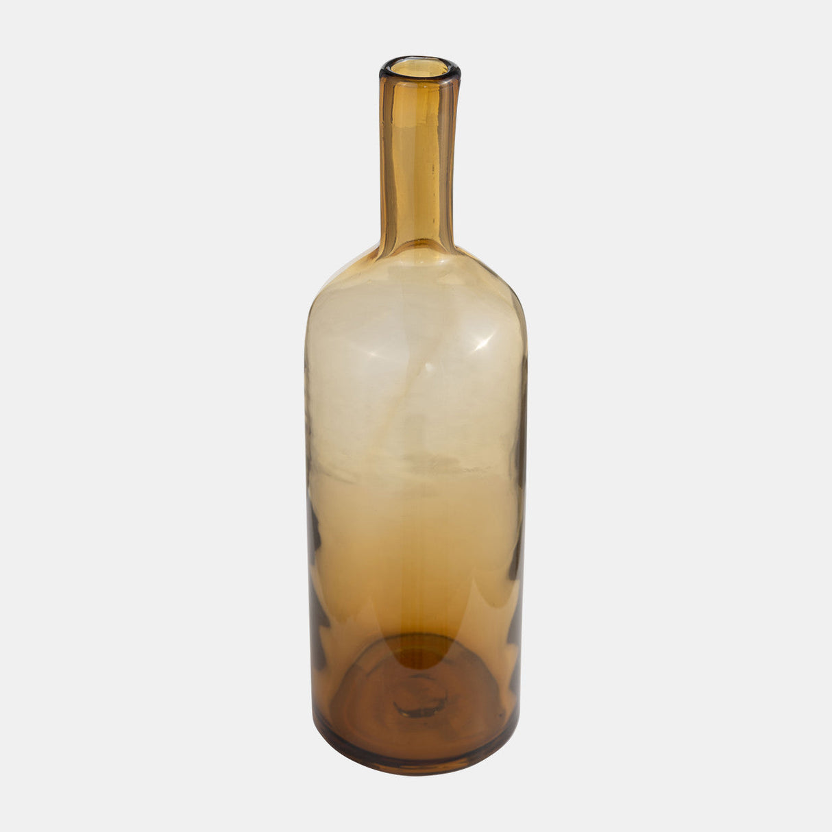 Glass, 20" Bottle W/ Stopper Amber