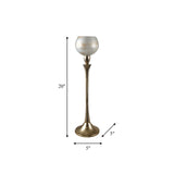 Glass 20" Goblet Votive Holder, Opal