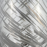 Glass, 20"h Swirl Vase, Black