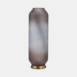 Glass, 20" Metallic Detail Vase, Blush