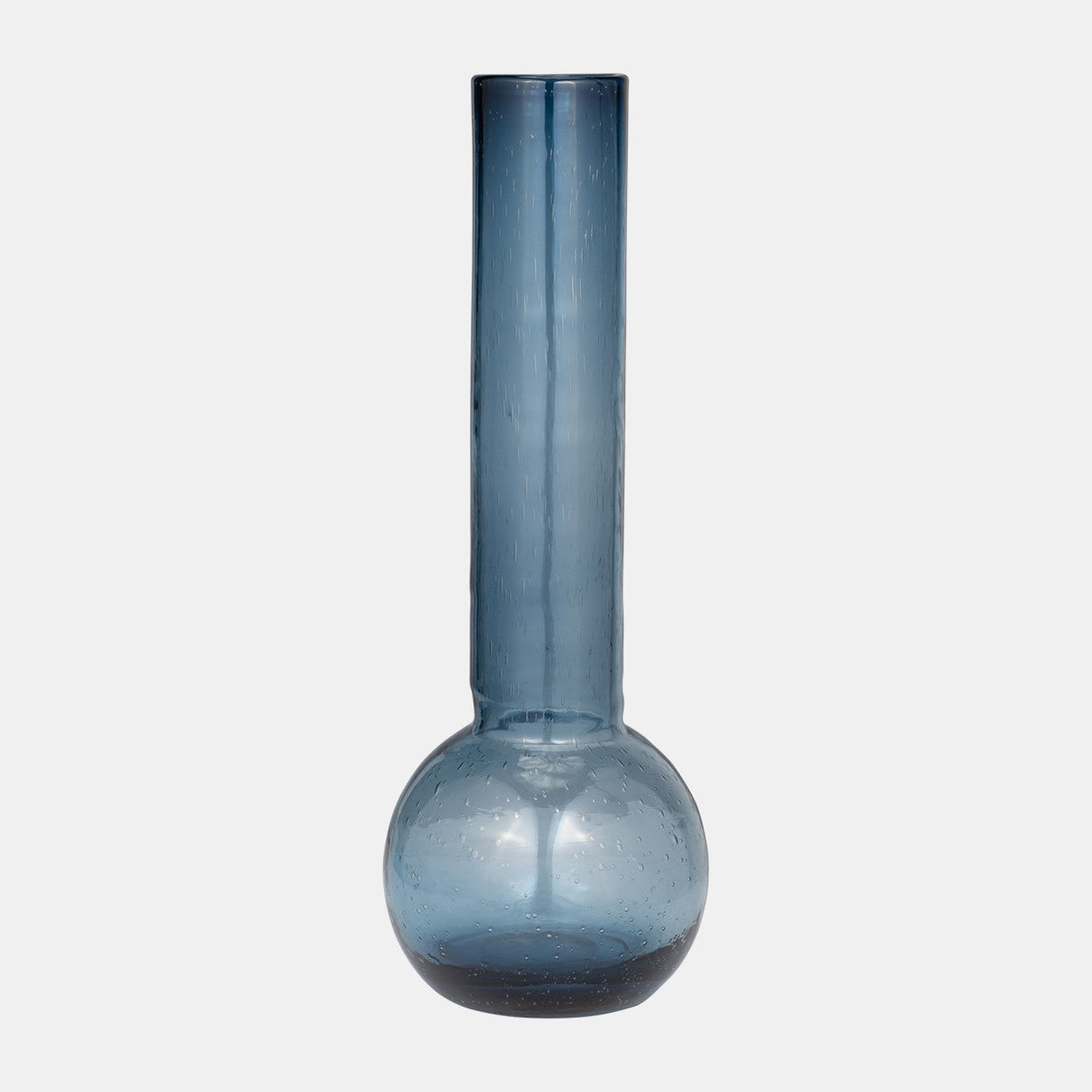 Glass, 20" Vase Blue