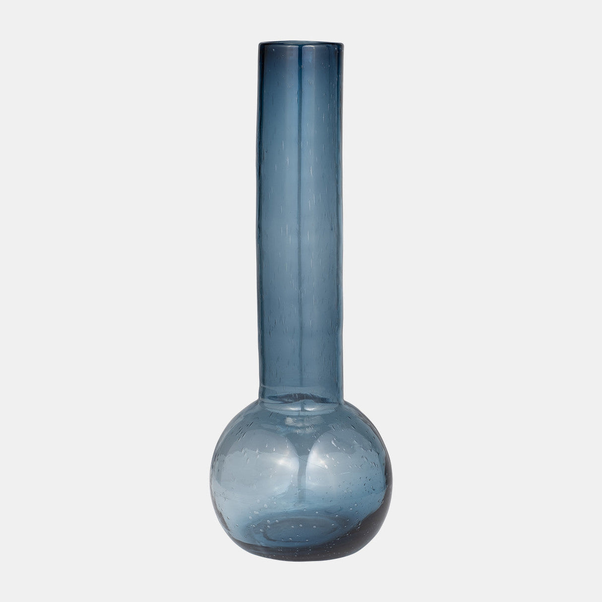 Glass, 20" Vase Blue