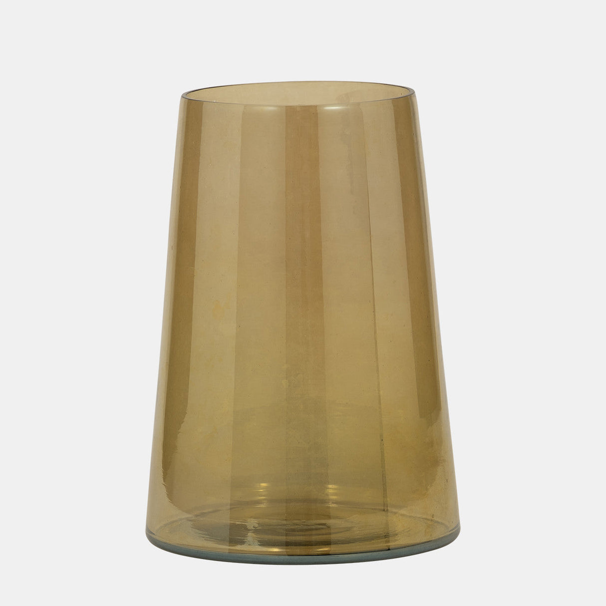 Glass, 8" Luster Vase, Gold