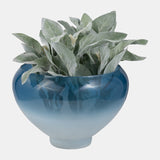 Glass, S/2 10/14" Decorative Bowls, Blue