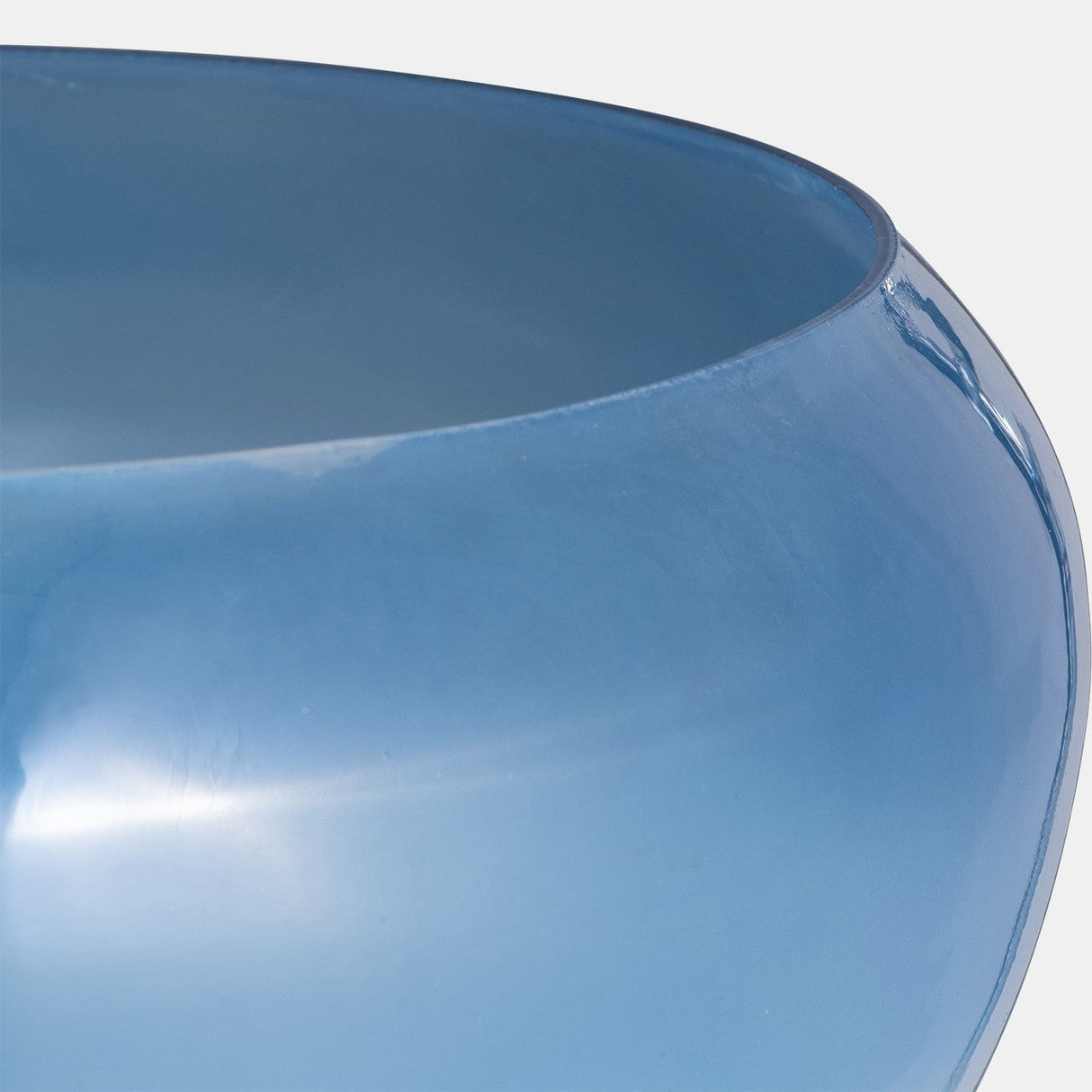 Glass, S/2 10/14" Decorative Bowls, Blue