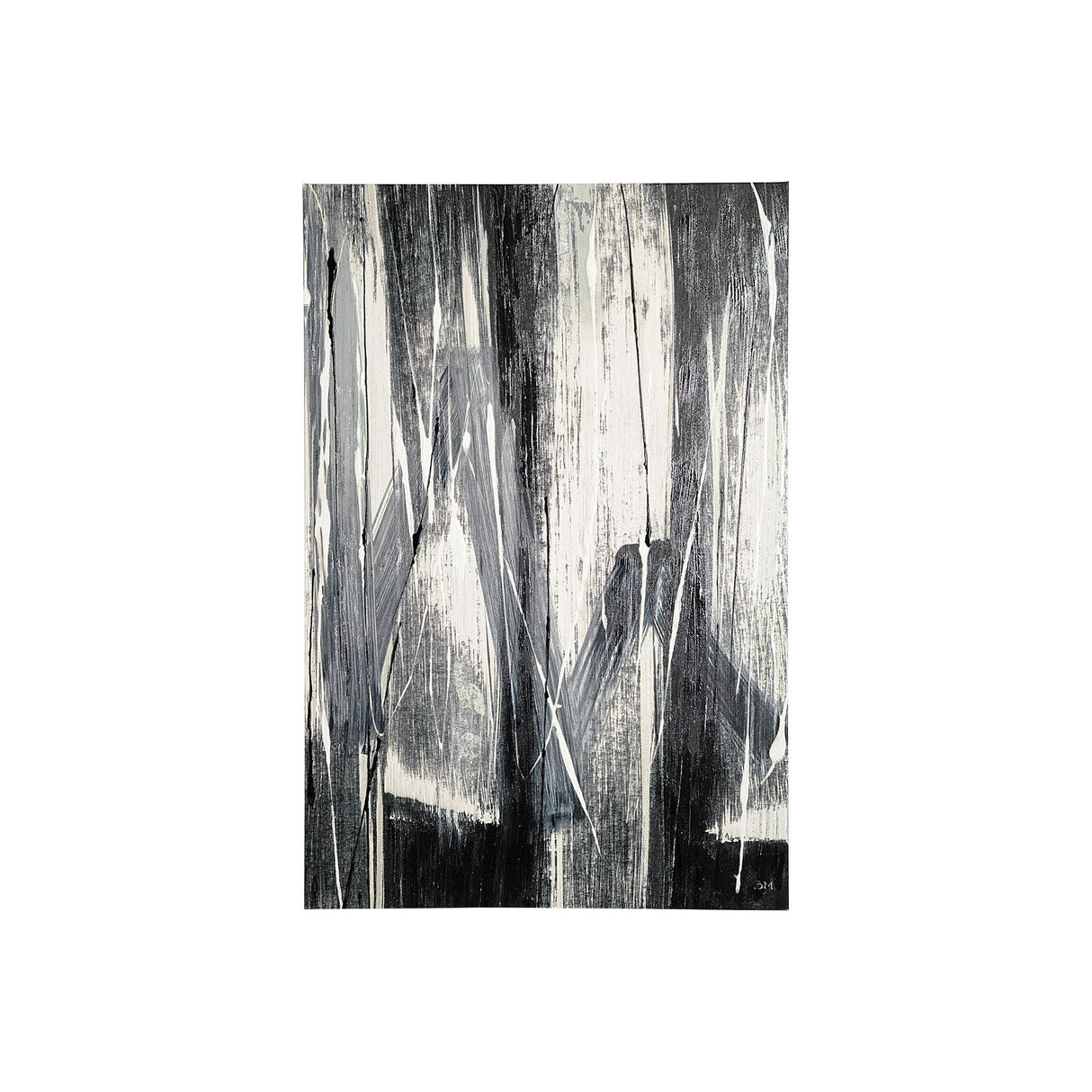 Glass Shower II by Mercana Studio a Hand Embellished Textured Canvas by Mercana at Eve Furniture