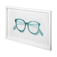 Glasses Aqua by Mercana Studio a Framed Art Print Matted under Glass by Mercana at Eve Furniture