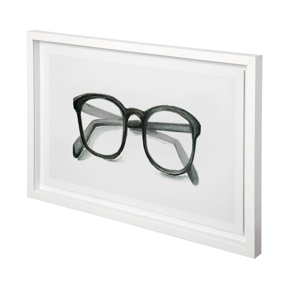 Glasses Black by Mercana Studio a Framed Art Print Matted under Glass by Mercana at Eve Furniture