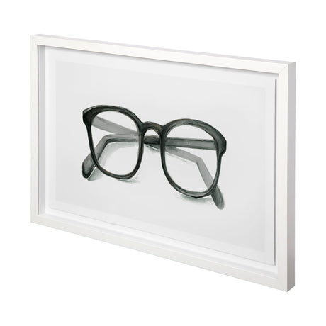 Glasses Black by Mercana Studio a Framed Art Print Matted under Glass by Mercana at Eve Furniture