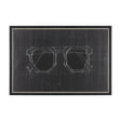 Glasses I by Dayna Matthews a Hand Embellished Textured Framed Canvas by Mercana at Eve Furniture