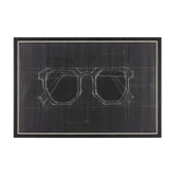 Glasses I by Dayna Matthews a Hand Embellished Textured Framed Canvas by Mercana at Eve Furniture