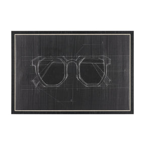 Glasses I by Dayna Matthews a Hand Embellished Textured Framed Canvas by Mercana at Eve Furniture