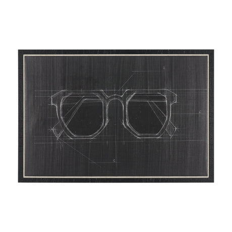 Glasses I by Dayna Matthews a Hand Embellished Textured Framed Canvas by Mercana at Eve Furniture