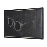 Glasses II by Dayna Matthews a Hand Embellished Textured Framed Canvas by Mercana at Eve Furniture