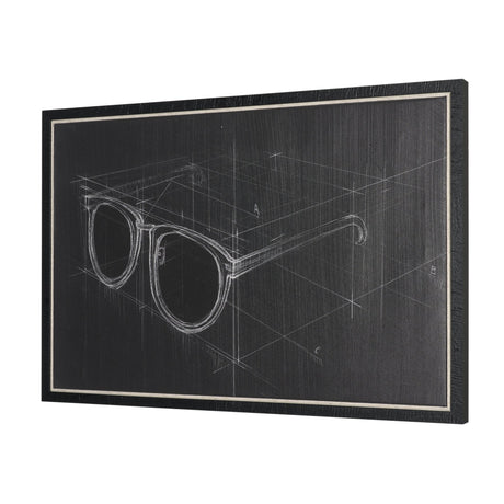 Glasses II by Dayna Matthews a Hand Embellished Textured Framed Canvas by Mercana at Eve Furniture