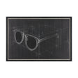 Glasses II by Dayna Matthews a Hand Embellished Textured Framed Canvas by Mercana at Eve Furniture