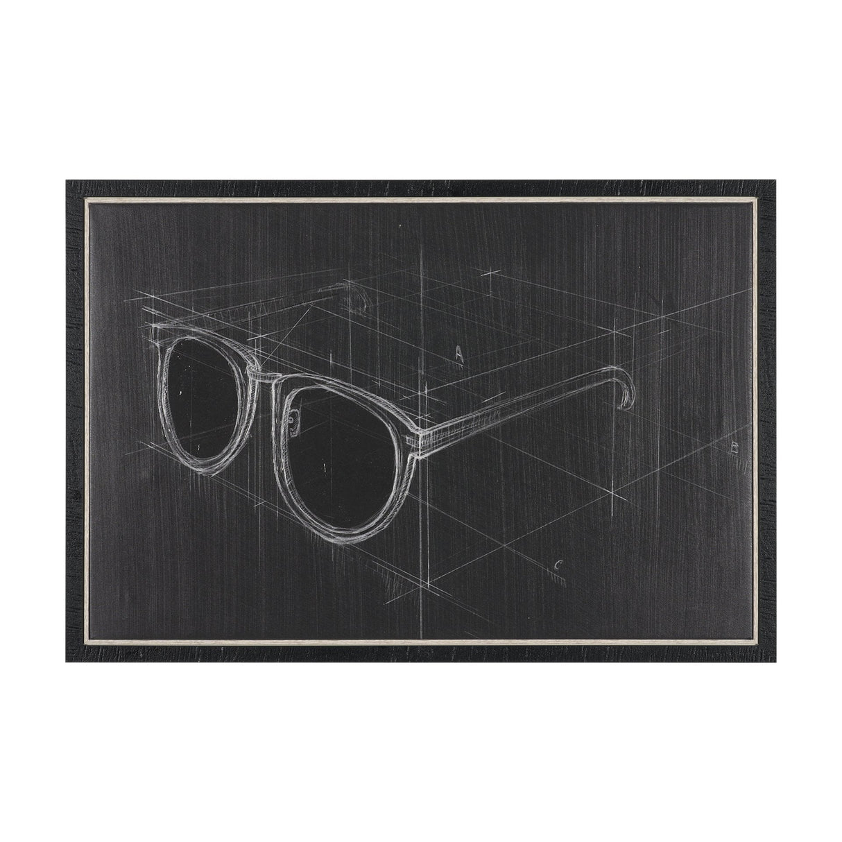 Glasses II by Dayna Matthews a Hand Embellished Textured Framed Canvas by Mercana at Eve Furniture