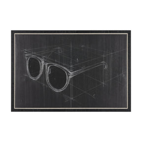 Glasses II by Dayna Matthews a Hand Embellished Textured Framed Canvas by Mercana at Eve Furniture