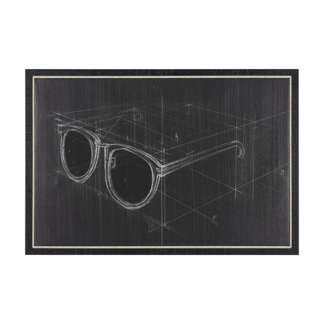 Glasses II by Dayna Matthews a Hand Embellished Textured Framed Canvas by Mercana at Eve Furniture
