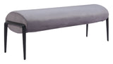 Glatt Gray Bench by Zuomod at Eve Furniture