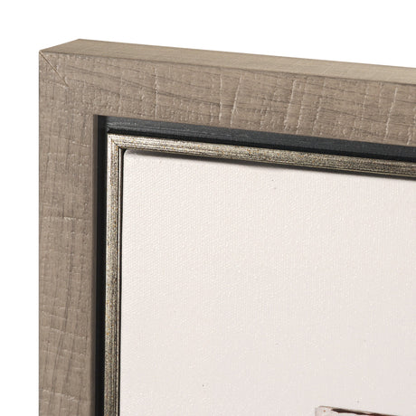 Glazed Echoes White I by Cartissi Hand-Embellished Textured Framed Canvas Artwork by Mercana at Eve Furniture
