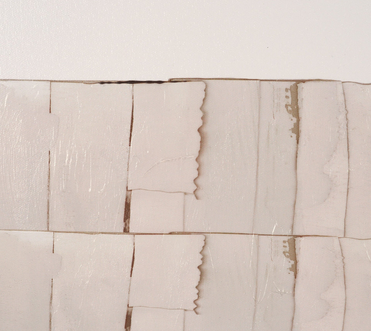 Glazed Echoes White I by Cartissi Hand-Embellished Textured Framed Canvas Artwork by Mercana at Eve Furniture