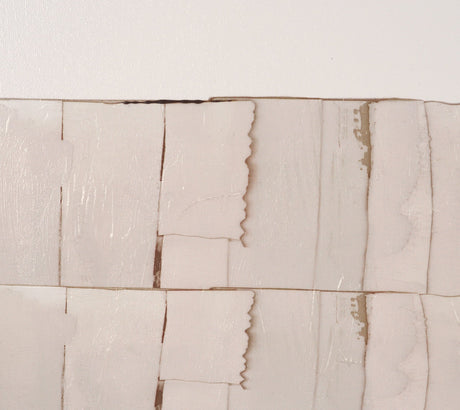 Glazed Echoes White I by Cartissi Hand-Embellished Textured Framed Canvas Artwork by Mercana at Eve Furniture