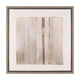 Glazed Echoes White I by Cartissi Hand-Embellished Textured Framed Canvas Artwork by Mercana at Eve Furniture