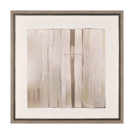 Glazed Echoes White I by Cartissi Hand-Embellished Textured Framed Canvas Artwork by Mercana at Eve Furniture