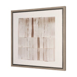 Glazed Echoes White II by Cartissi Hand-Embellished Textured Framed Canvas Artwork by Mercana at Eve Furniture