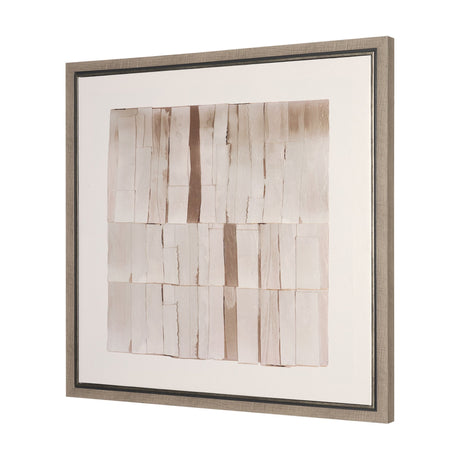Glazed Echoes White II by Cartissi Hand-Embellished Textured Framed Canvas Artwork by Mercana at Eve Furniture