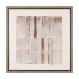 Glazed Echoes White II by Cartissi Hand-Embellished Textured Framed Canvas Artwork by Mercana at Eve Furniture