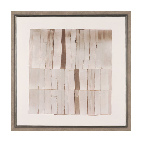 Glazed Echoes White II by Cartissi Hand-Embellished Textured Framed Canvas Artwork by Mercana at Eve Furniture