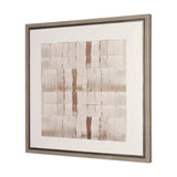 Glazed Echoes White III by Cartissi Hand-Embellished Textured Framed Canvas Artwork by Mercana at Eve Furniture