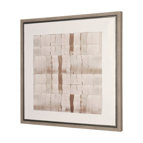 Glazed Echoes White III by Cartissi Hand-Embellished Textured Framed Canvas Artwork by Mercana at Eve Furniture