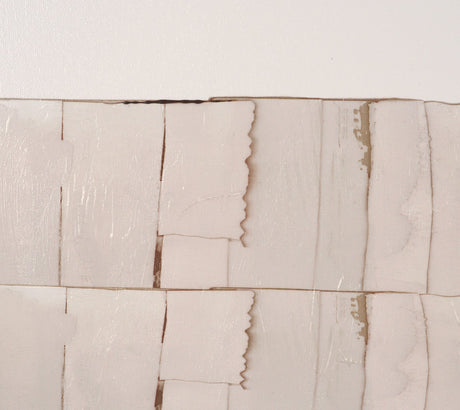 Glazed Echoes White III by Cartissi Hand-Embellished Textured Framed Canvas Artwork by Mercana at Eve Furniture