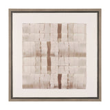 Glazed Echoes White III by Cartissi Hand-Embellished Textured Framed Canvas Artwork by Mercana at Eve Furniture