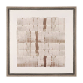 Glazed Echoes White III by Cartissi Hand-Embellished Textured Framed Canvas Artwork by Mercana at Eve Furniture