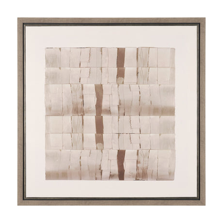 Glazed Echoes White III by Cartissi Hand-Embellished Textured Framed Canvas Artwork by Mercana at Eve Furniture