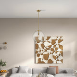 Gleam Pendant Lamp - Satin Brass and Clear Glass by Ashcroft Furniture at Eve Furniture