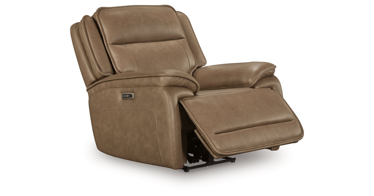 Glencroft Sahara Power Recliner by Ashley at Eve Furniture