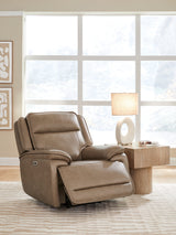 Glencroft Sahara Power Recliner by Ashley at Eve Furniture