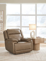 Glencroft Sahara Power Recliner by Ashley at Eve Furniture