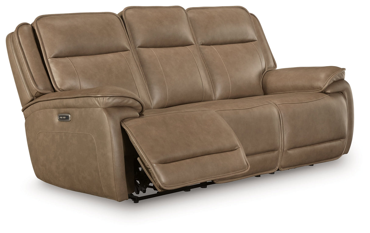 Glencroft Sahara Power Reclining Sofa and Loveseat by Ashley at Eve Furniture