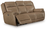 Glencroft Sahara Power Reclining Sofa and Loveseat by Ashley at Eve Furniture